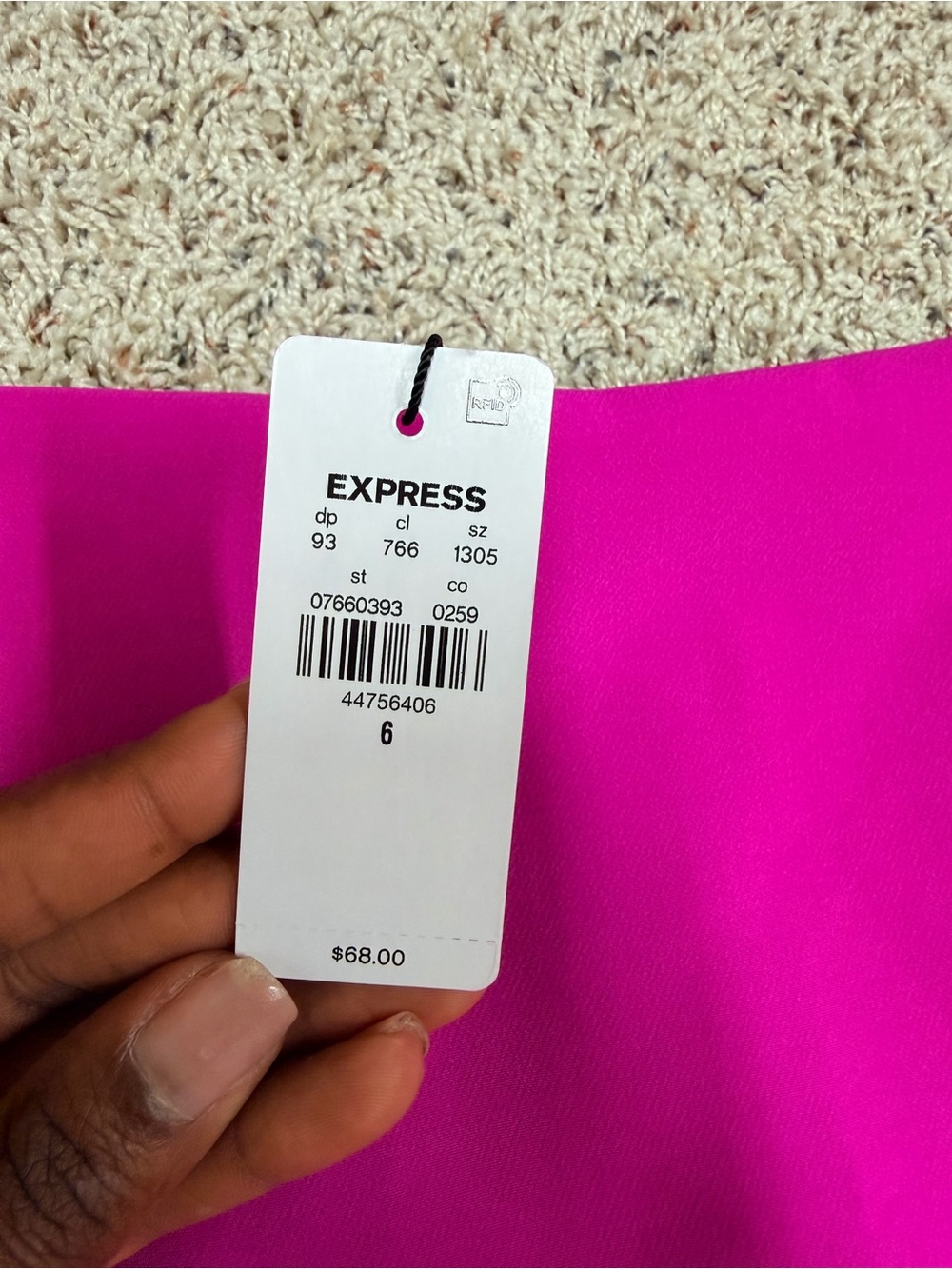 Express Bright Fuchsia Women's Skort - Picture 2 of 6